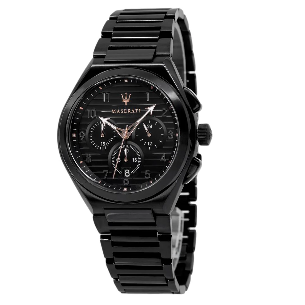 Maserati Men's R8873639003 Triconic Black Steel Watch - Image 2