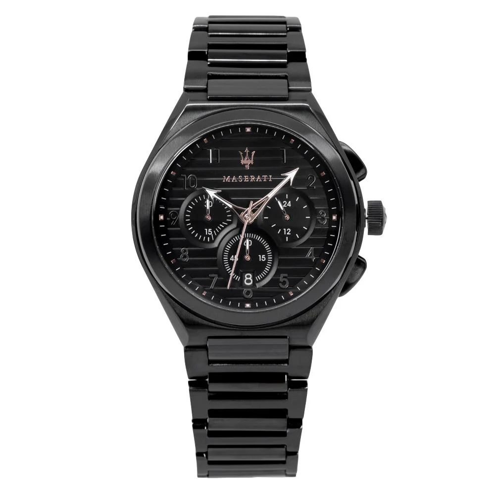 Maserati Men's R8873639003 Triconic Black Steel Watch - Image 3