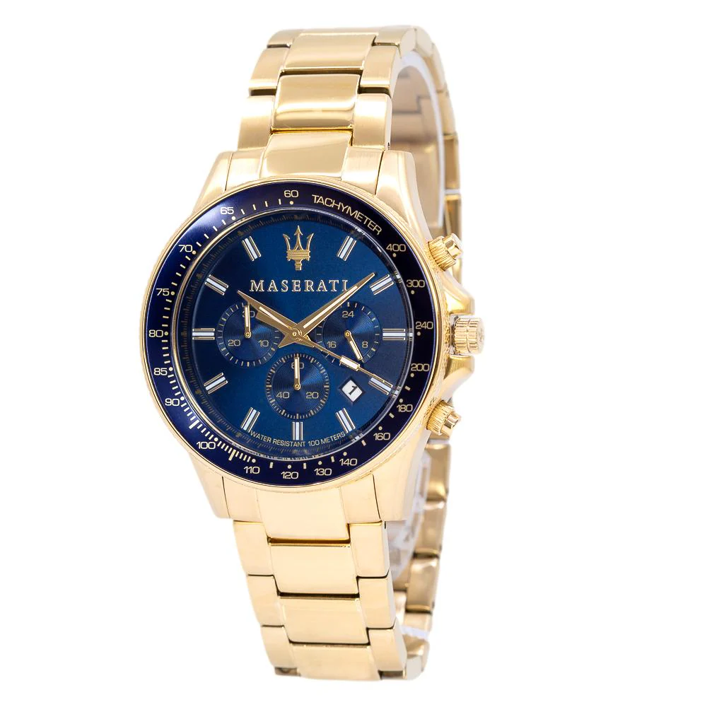 Maserati Men's R8873640008 SFIDA Golden Chrono Watch