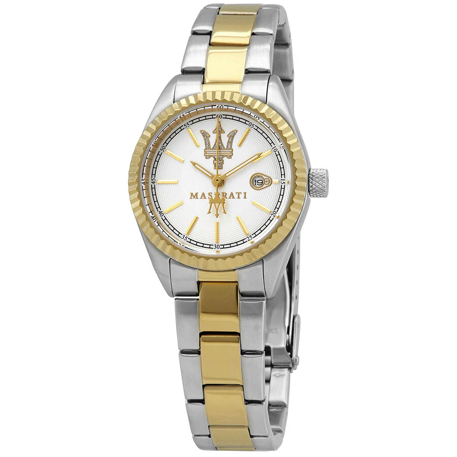 Maserati Women`s Competizione R8853100505 Silver Stainless-Steel Swiss Quartz Watch