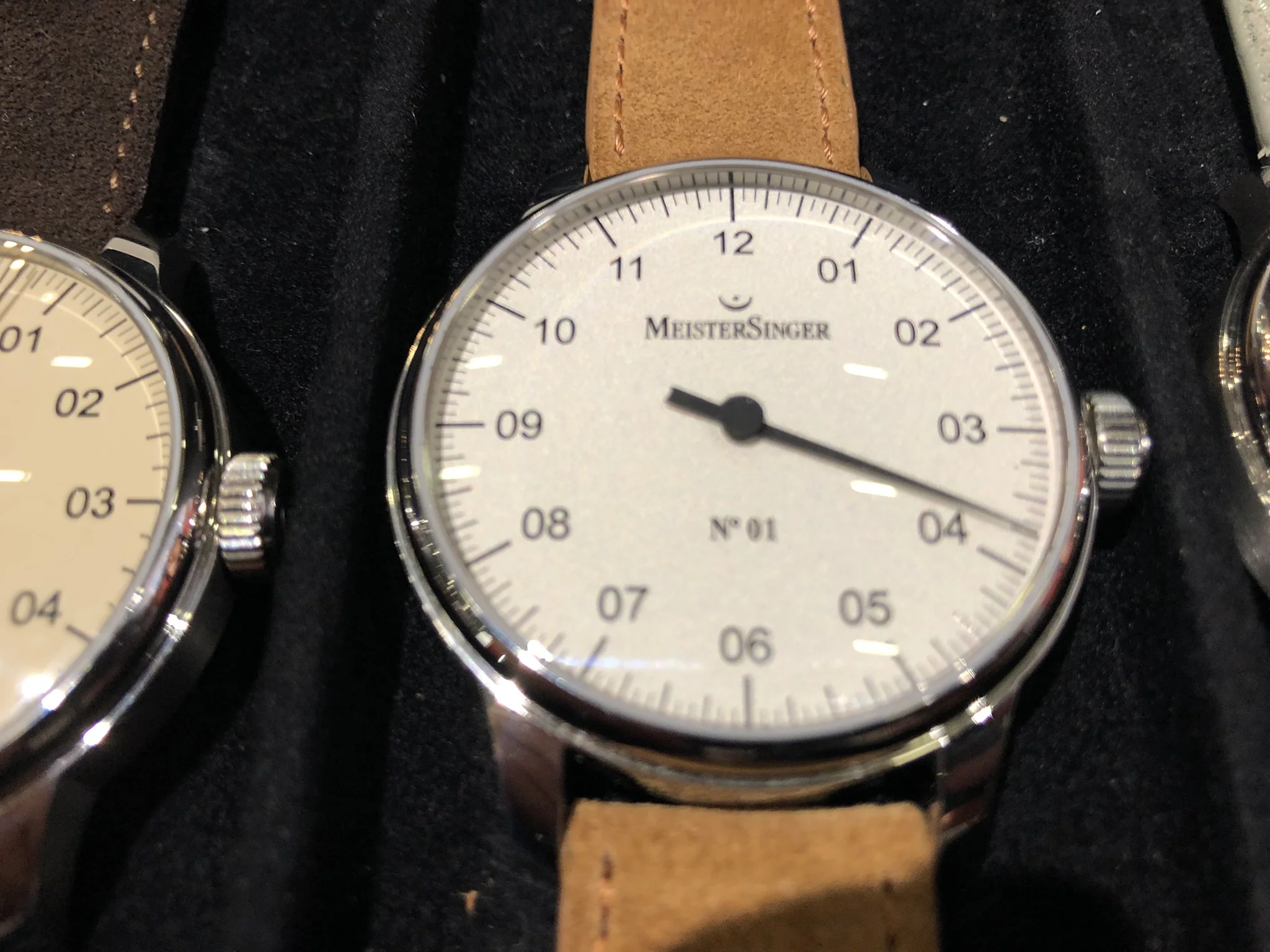 MeisterSinger Men's AM3301 N.01 White Dial Watch - Image 5