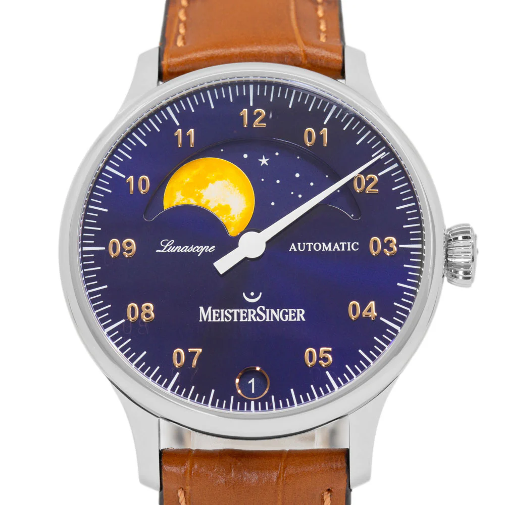 MeisterSinger Men's LS908G Luna Scope Blue Dial Auto - Image 3