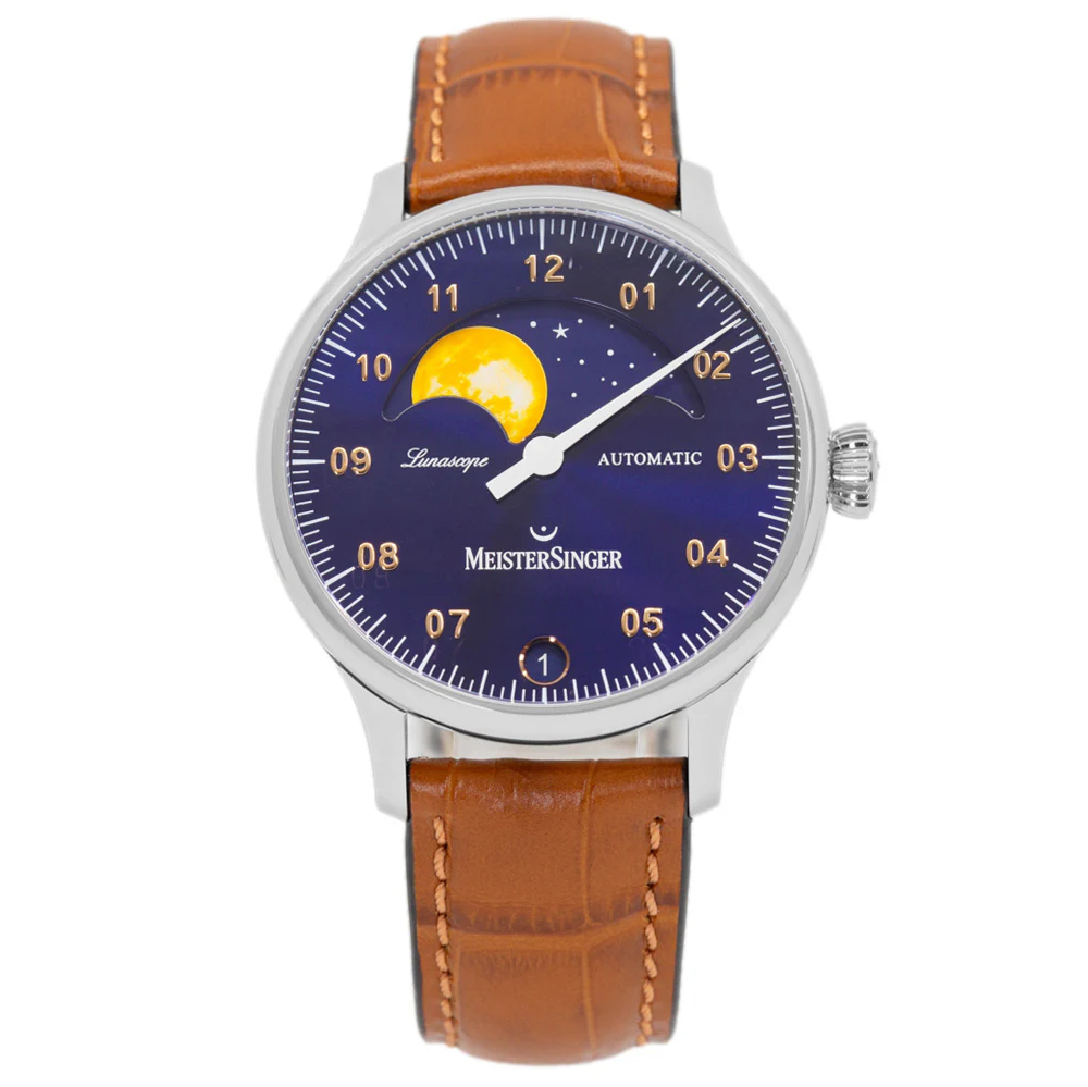 MeisterSinger Men's LS908G Luna Scope Blue Dial Auto - Image 4