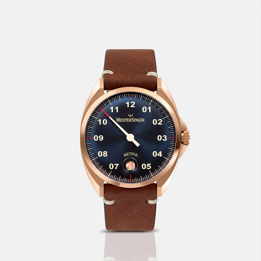 MeisterSinger Men's ME917BRBl Metris Blue Dial Watch