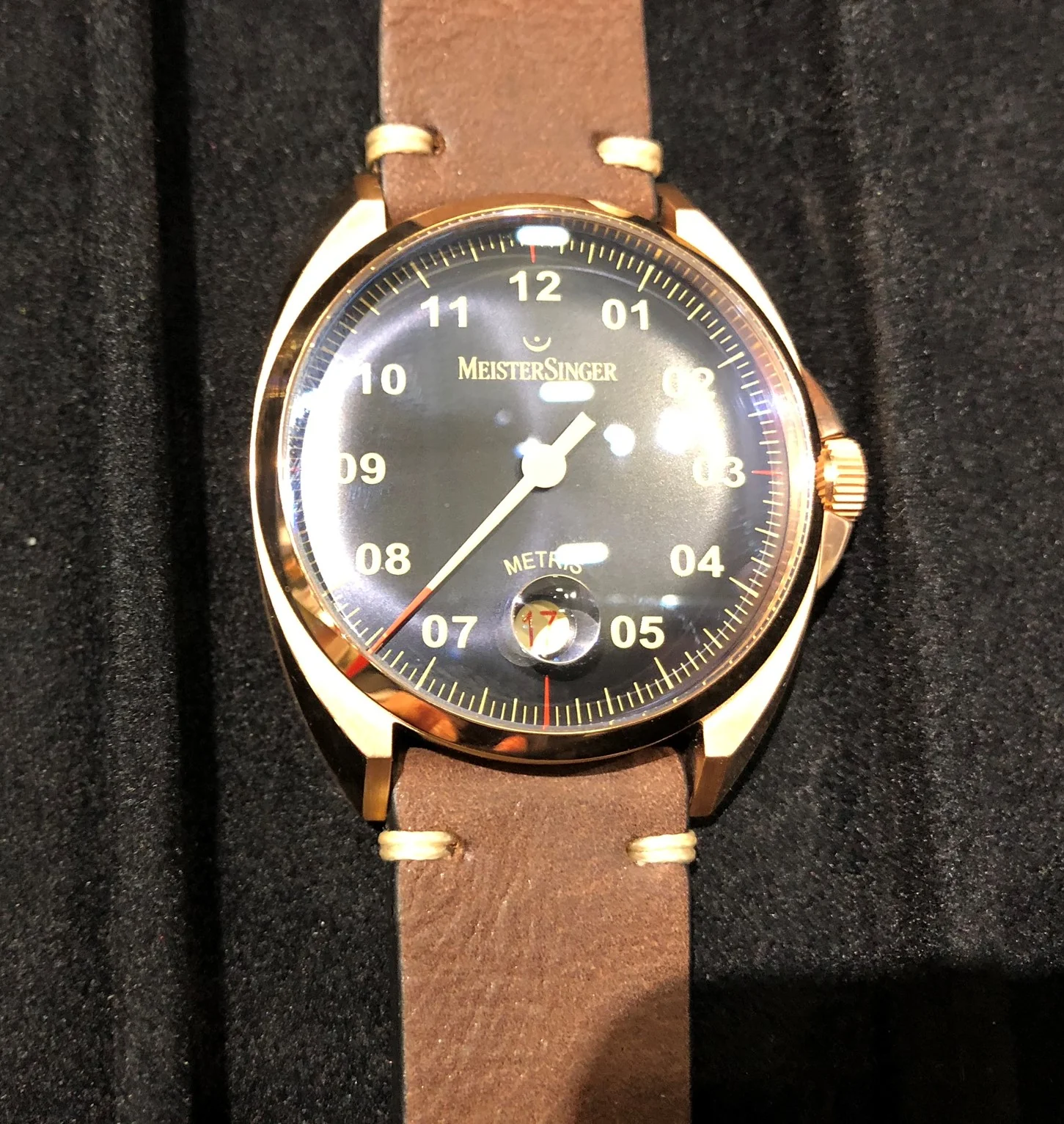 MeisterSinger Men's ME917BRBl Metris Blue Dial Watch - Image 2