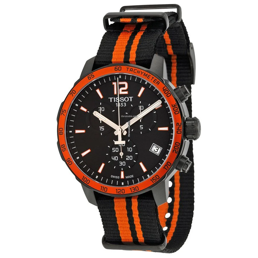 Men's T095.417.37.057.00 T-Sport Quickster Nato Watch
