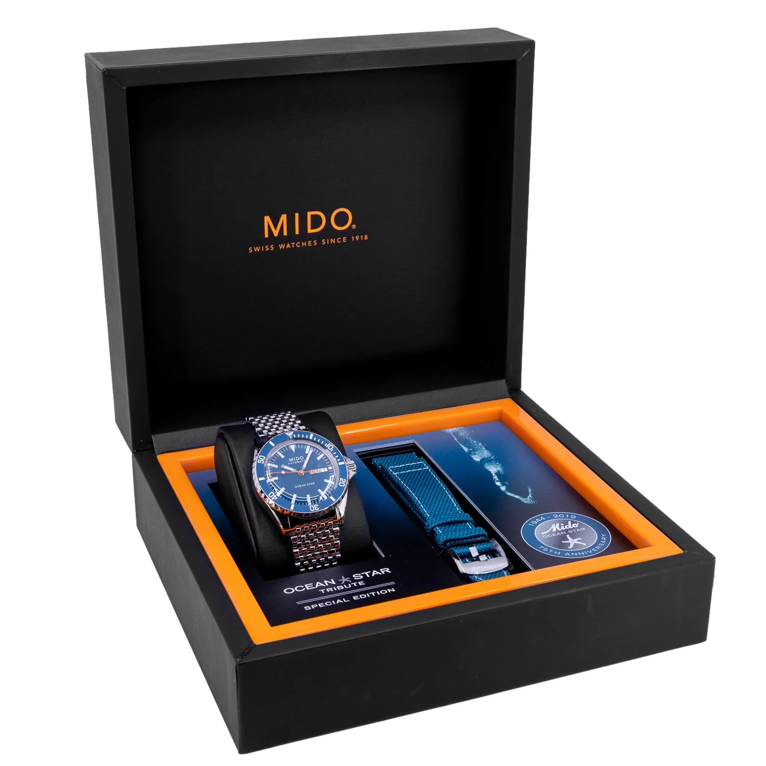 Mido M026.830.11.041.00 Ocean Star Tribute Blue Dial Watch - Image 8