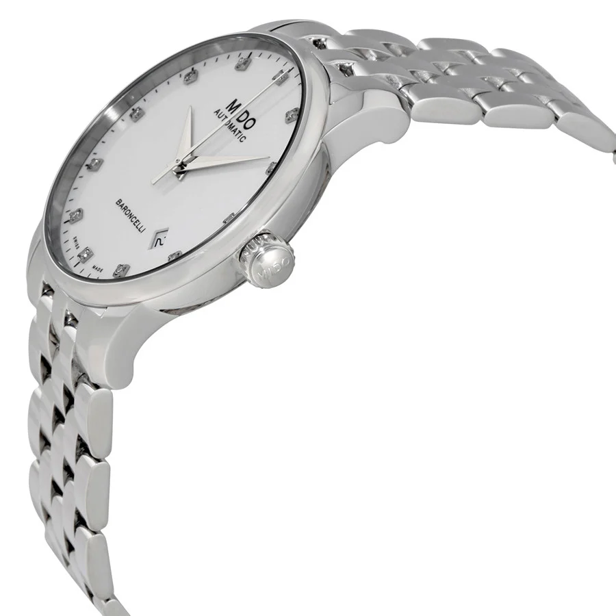 Mido M86004661 Baroncelli White Dial Diamonds Watch - Image 2