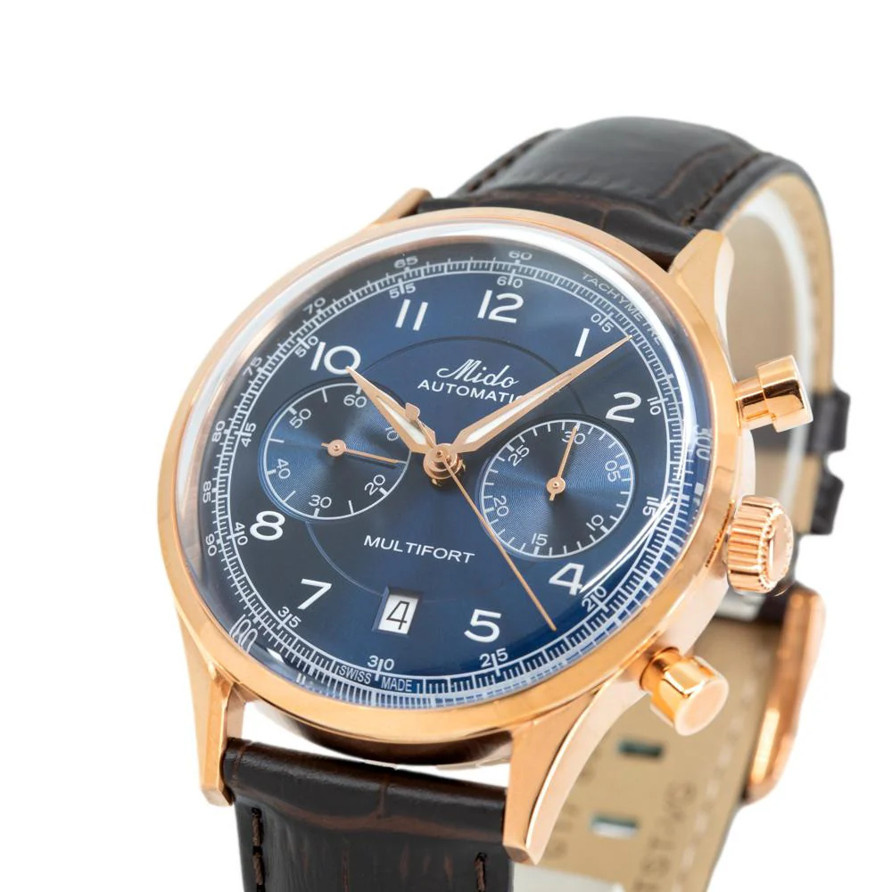 Mido Men 's M040.427.36.042.00 Multifront Blue Dial Chrono - Image 9