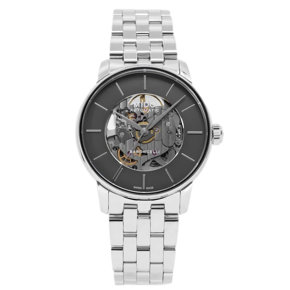 Mido Men's M037.436.11.061.00 Broncelli Skeleton Dial Watch - Image 3