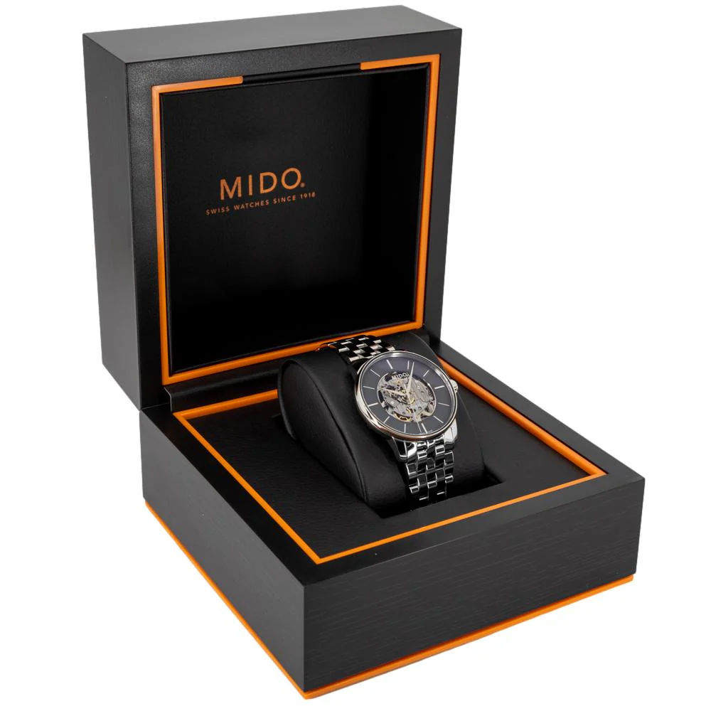 Mido Men's M037.436.11.061.00 Broncelli Skeleton Dial Watch - Image 9