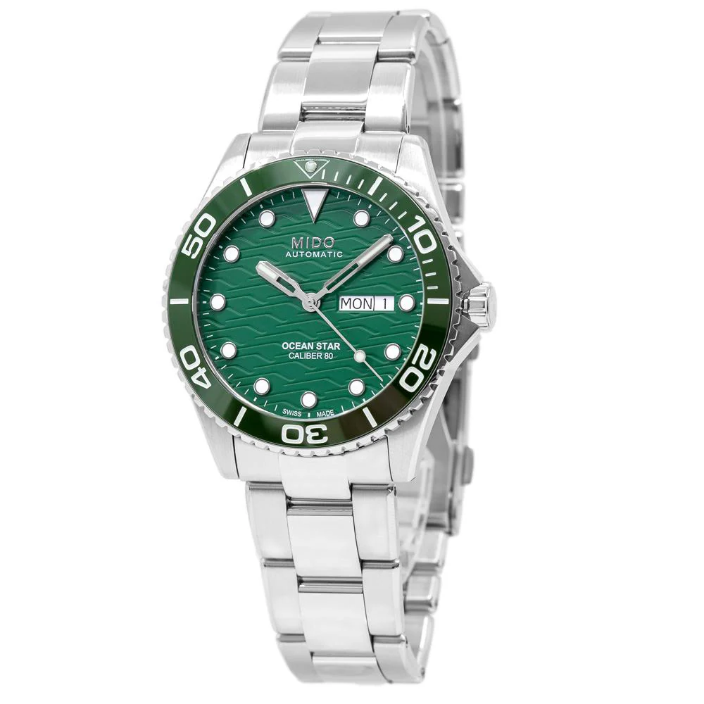 Mido Men's M042.430.11.091.00 Ocean Star Green Dial Watch - Image 2