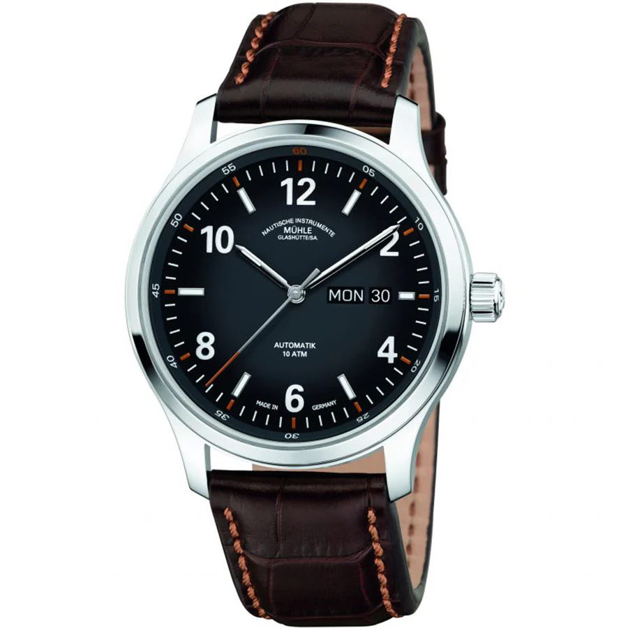 Muhle Glashutte Men's M1-43-26-LB-I Lunova Tag/Datum Black