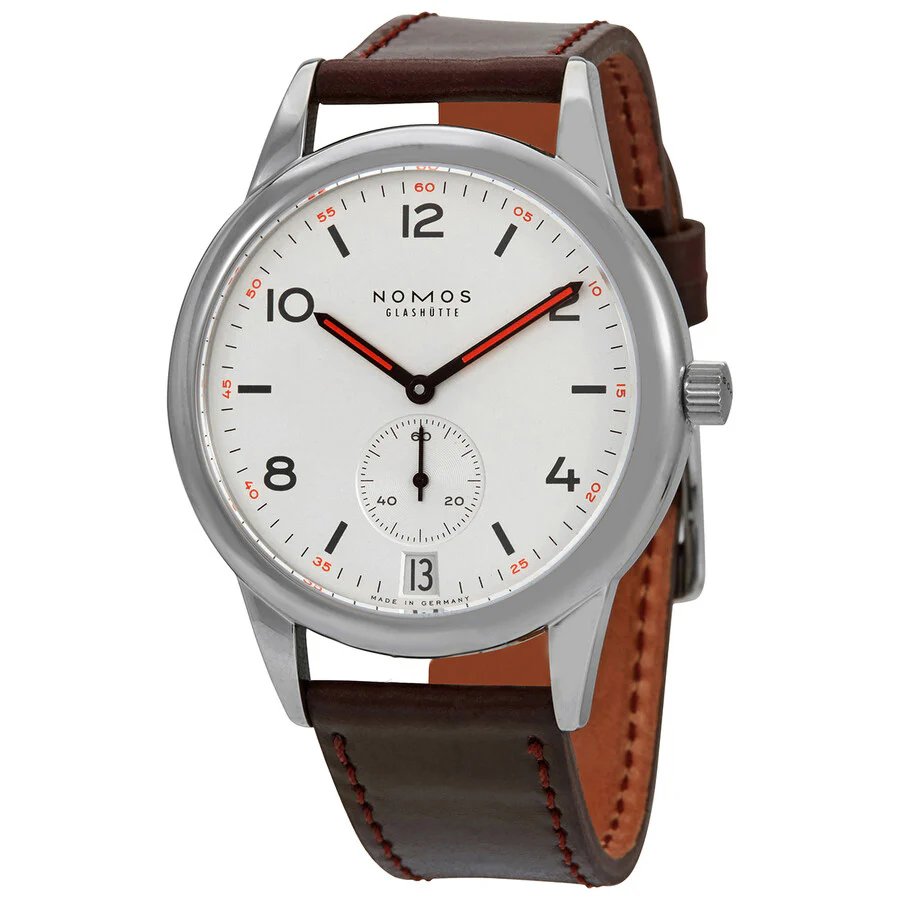 Nomos Galshutte Men's 771 Club Date Silver Dial Watch