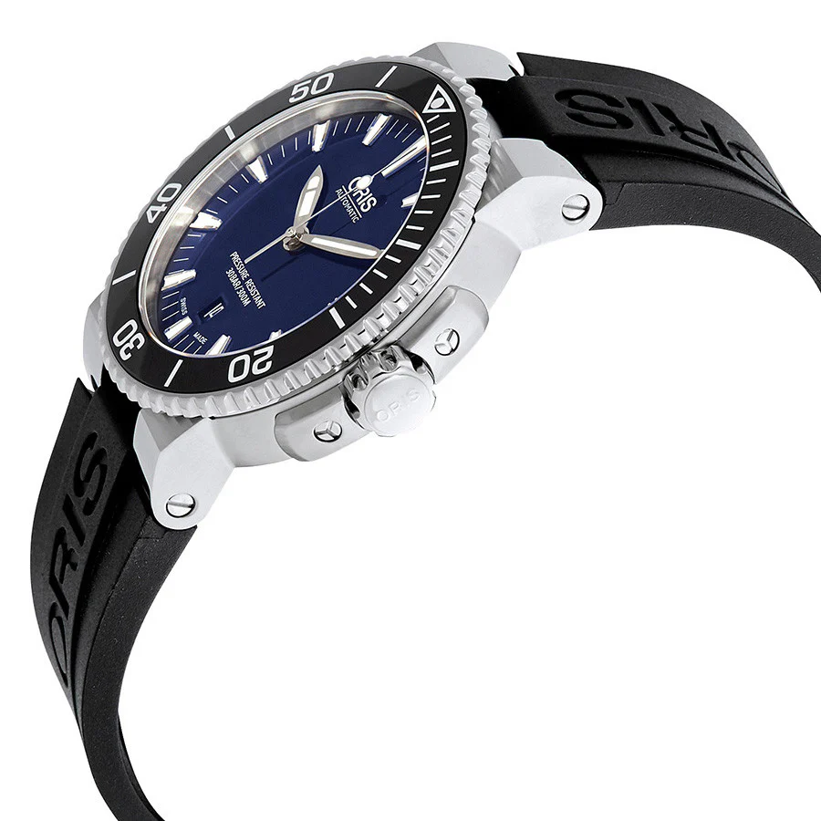 Oris 01 733 7653 4135-07 4 2634EB Aquis Dark Blue Dial Watch - Image 2