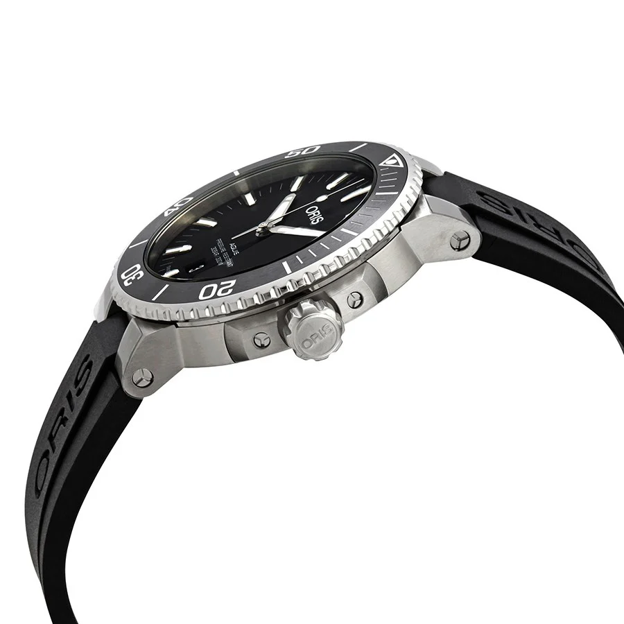 Oris 01 733 7730 4124-07 4 24 64EB Aquis Black Dial Watch - Image 2