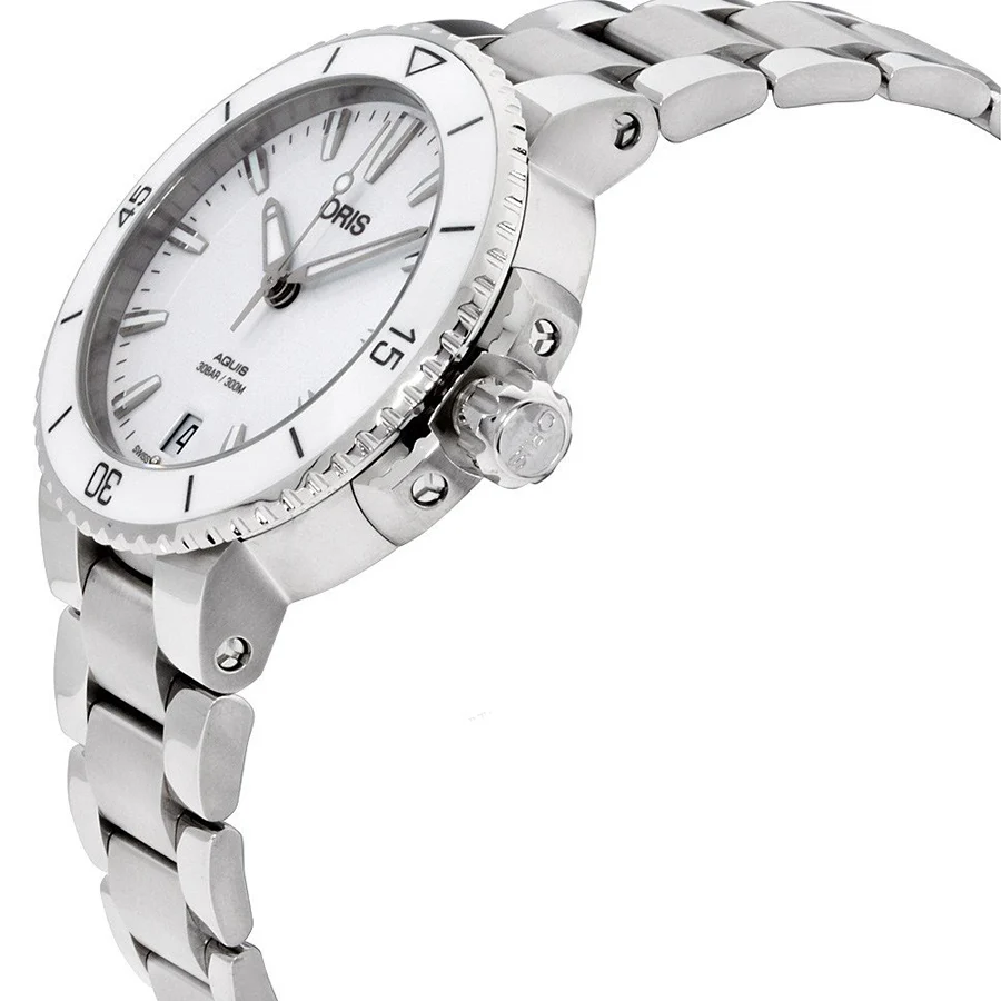 Oris 01 733 7731 4151-07 8 18 05P Aquis White Watch - Image 2