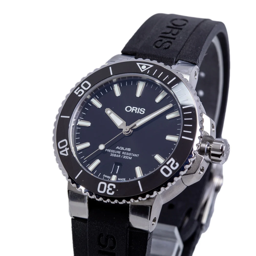 Oris 01 733 7732 4134-07 4 21 64FC Aquis Automatic Men's Watch - Image 4