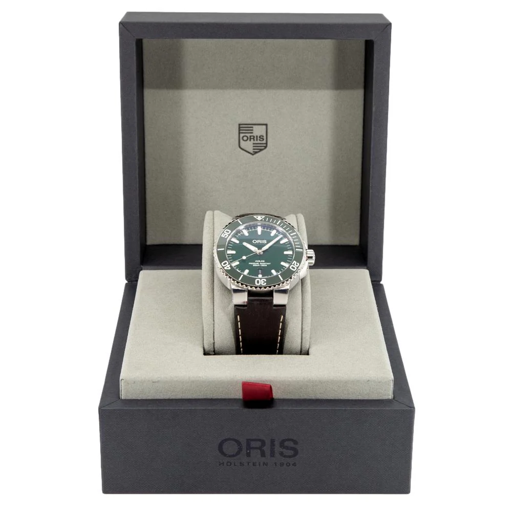 Oris 01 733 7732 4157-07 5 21 10FC Aquis Green Dial Watch - Image 7