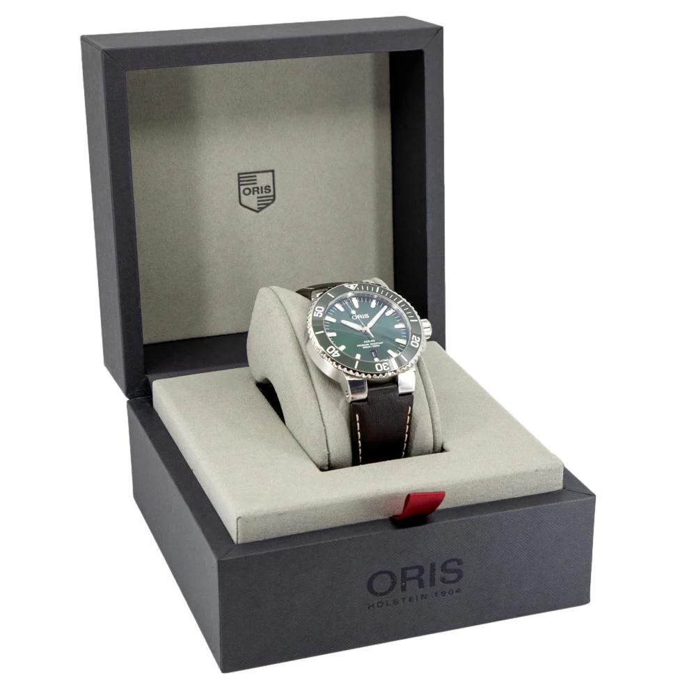 Oris 01 733 7732 4157-07 5 21 10FC Aquis Green Dial Watch - Image 8