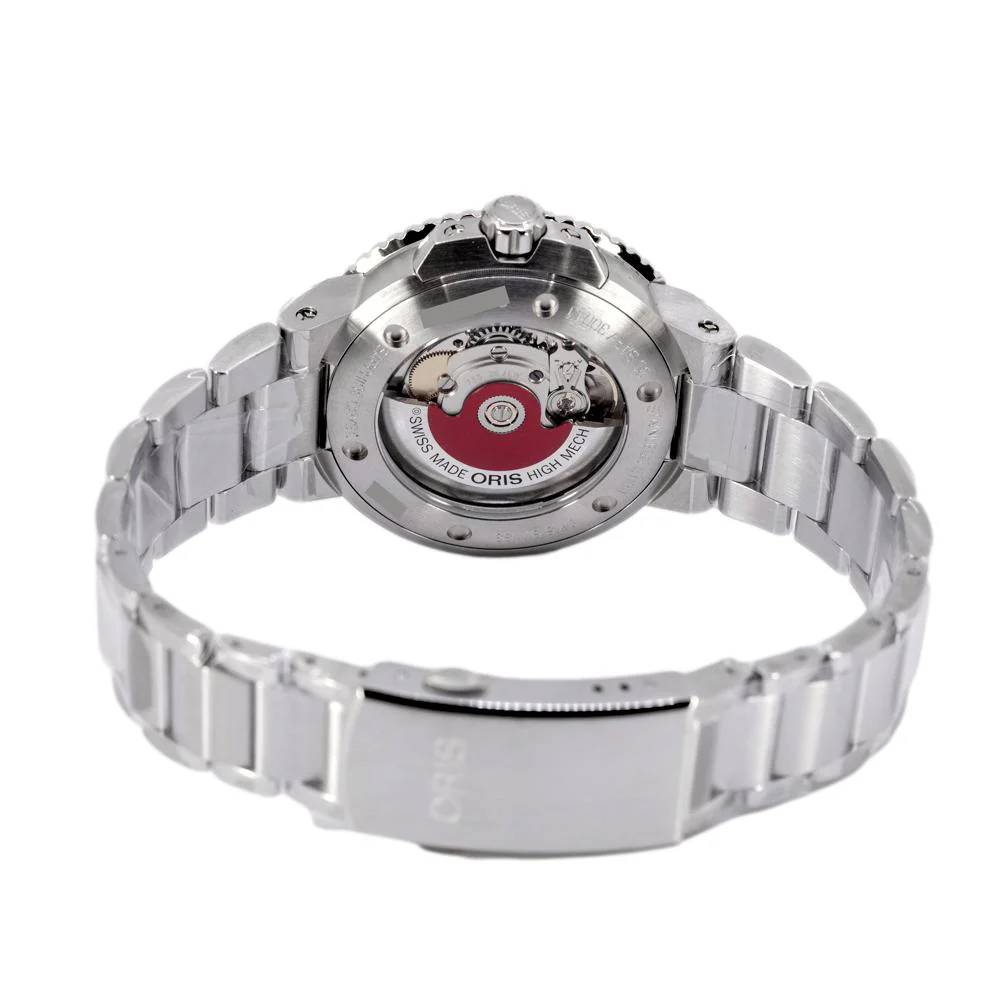 Oris 01 733 7732 4157-07 8 21 05PEB Aquis  Green Dial Watch - Image 4
