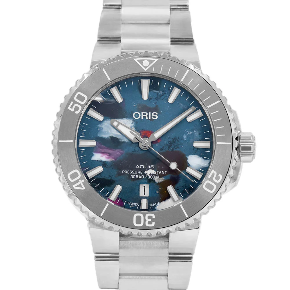 Oris Men's 01 733 7766 4150-Set Aquis Date Upcycle Automatic - Image 2