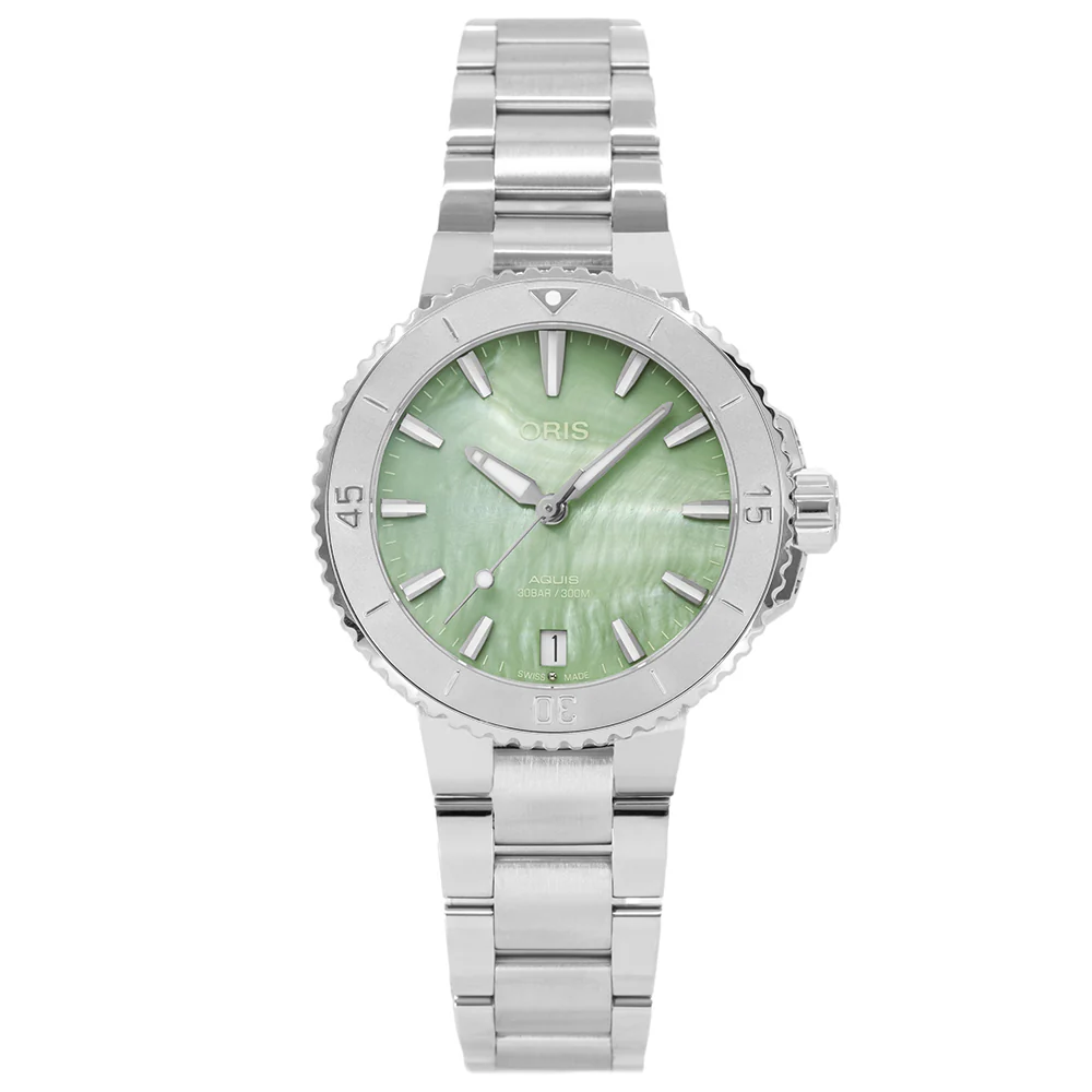 Oris 01 733 7770 4157-07 8 18 05P Aquis Green Dial Auto - Image 3