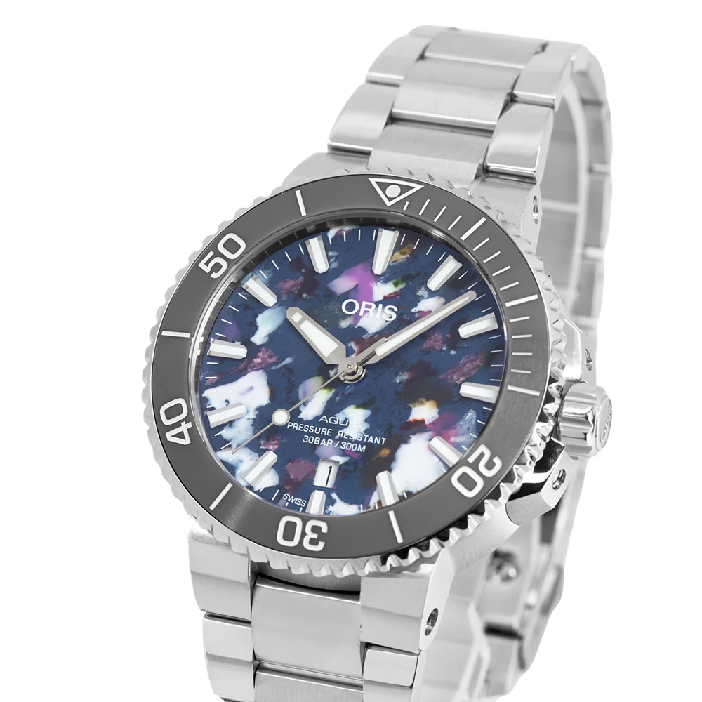 Oris 01 733 7787 4150-07 8 22 04PEB Aquis Date Upcycle Auto - Image 10