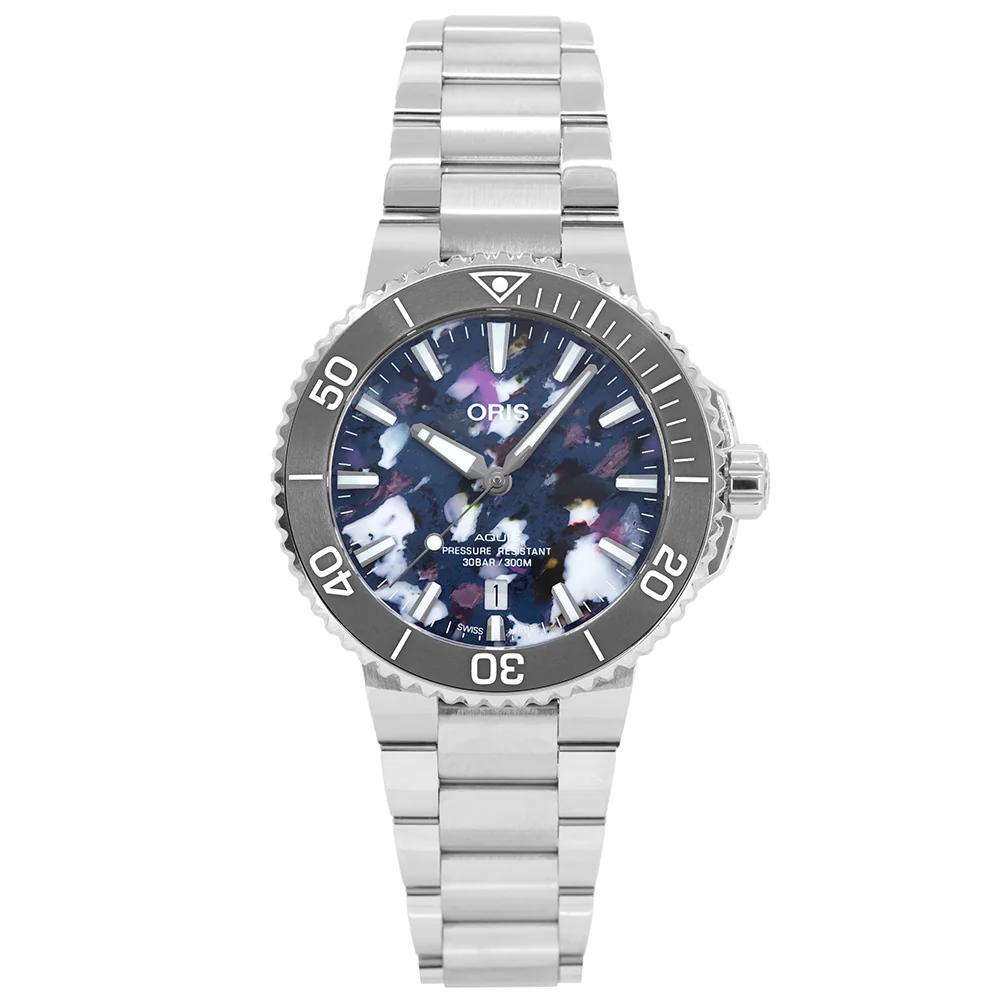 Oris 01 733 7787 4150-07 8 22 04PEB Aquis Date Upcycle Auto - Image 3