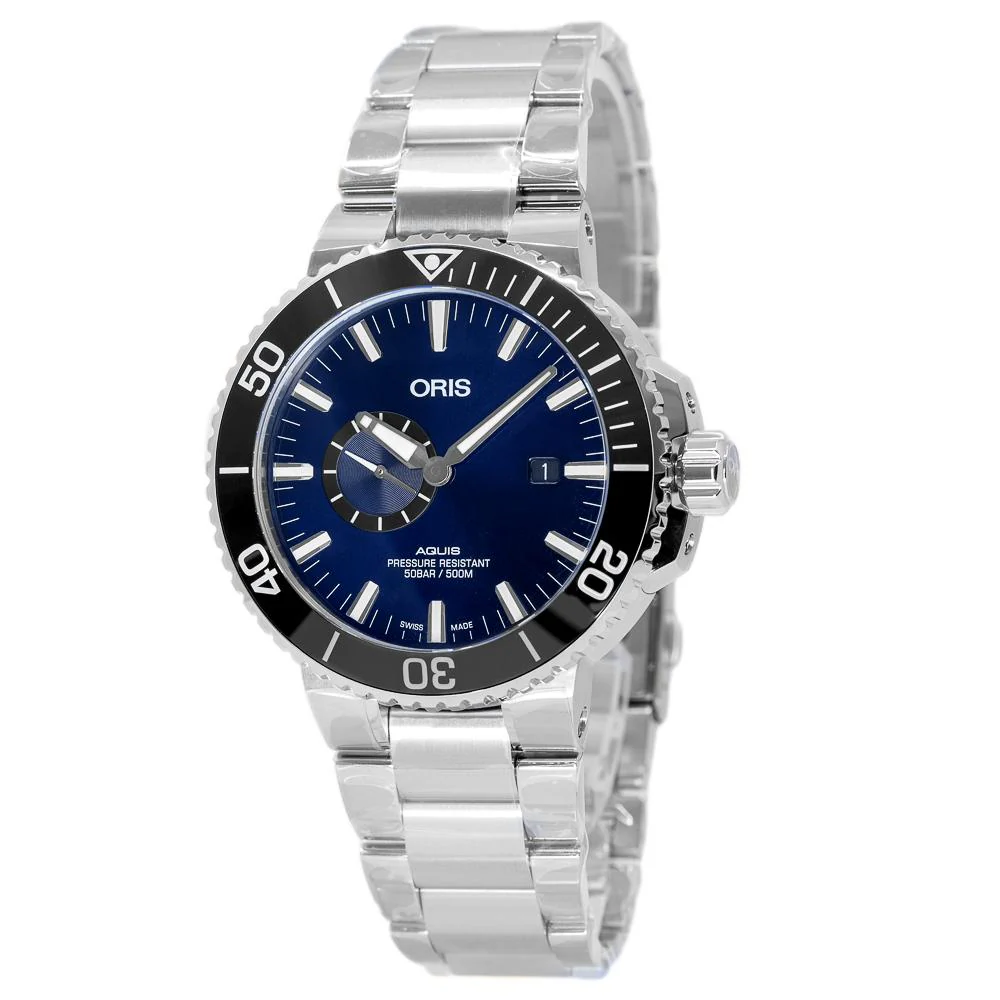 Oris 01 743 7733 4135-07 8 24 05PEB Aquis Blue Dial Watch