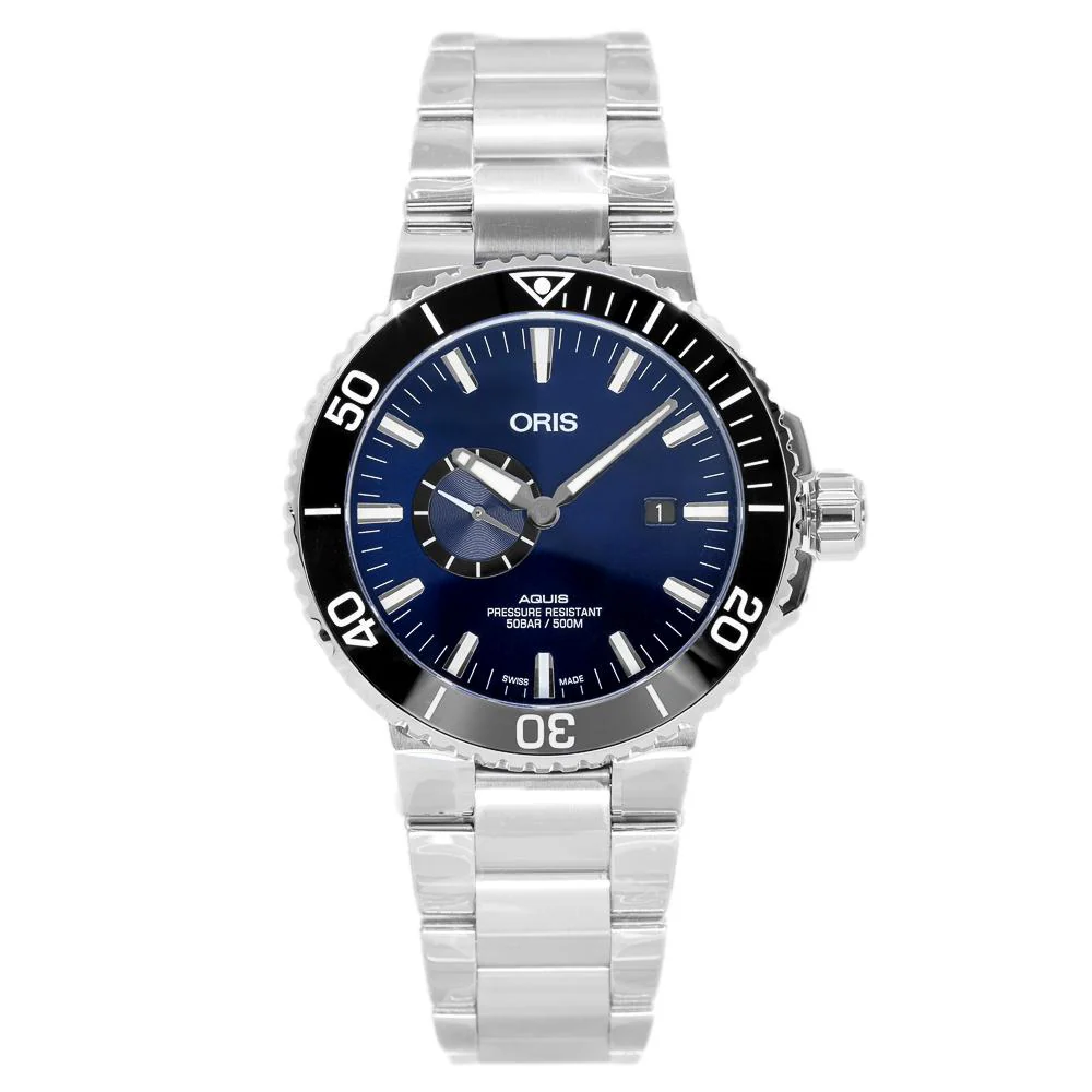 Oris 01 743 7733 4135-07 8 24 05PEB Aquis Blue Dial Watch - Image 2