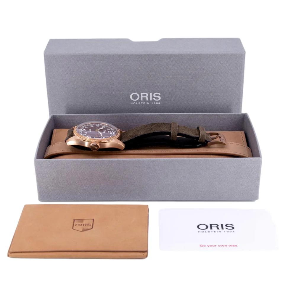 Oris 01 754 7741 3166-07 5 20 74BR Big Crown Bronze Watch - Image 12