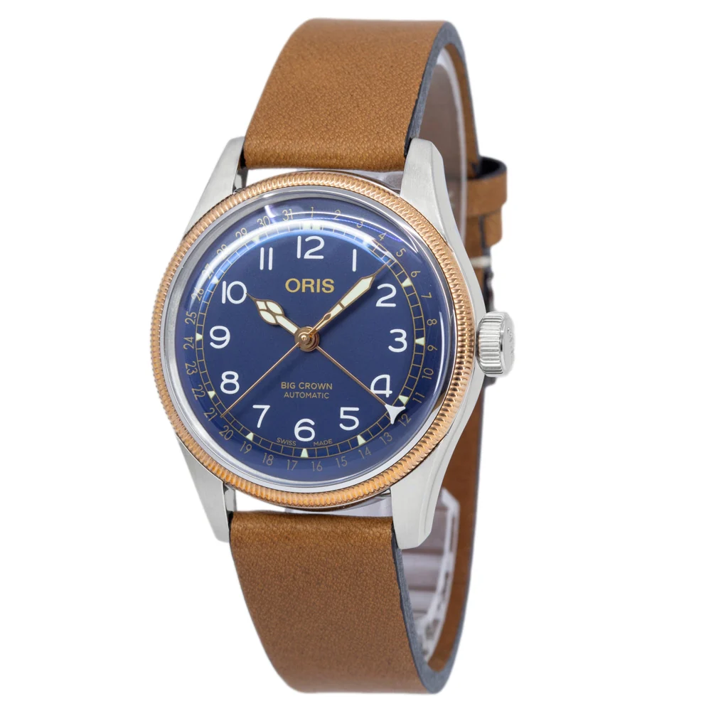 Oris 01 754 7741 4365-07 5 20 58 B.C Pointer Blue Dial Watch