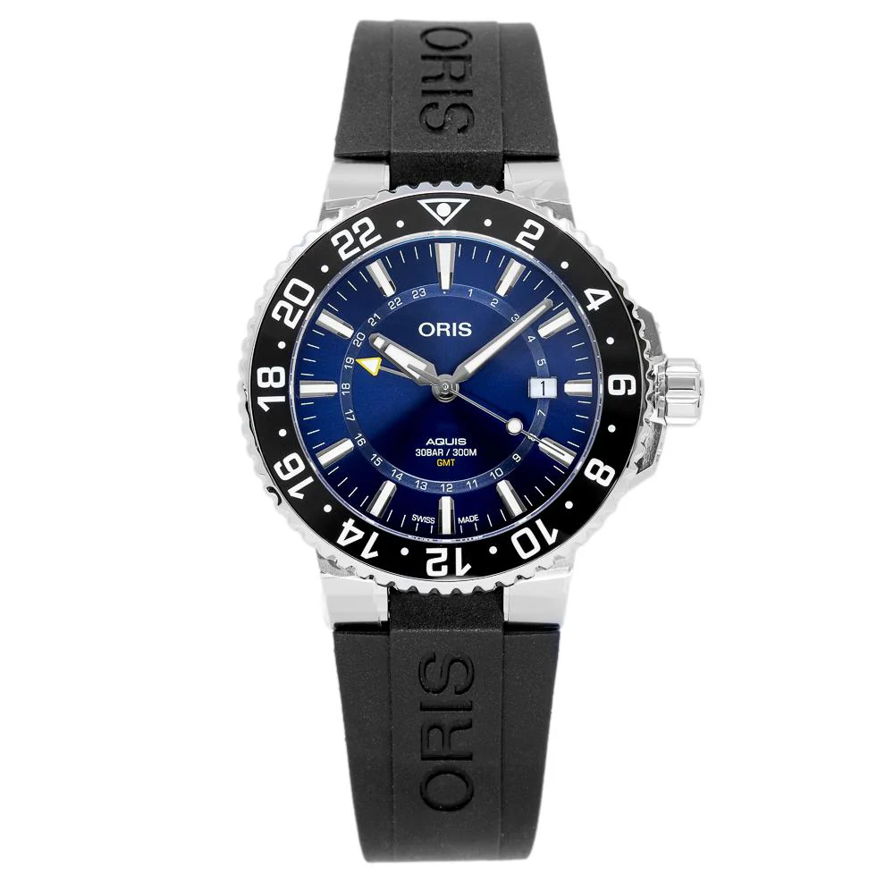 Oris 01 798 7754 4135-07 4 24 64EB Aquis GTM Date Watch - Image 2