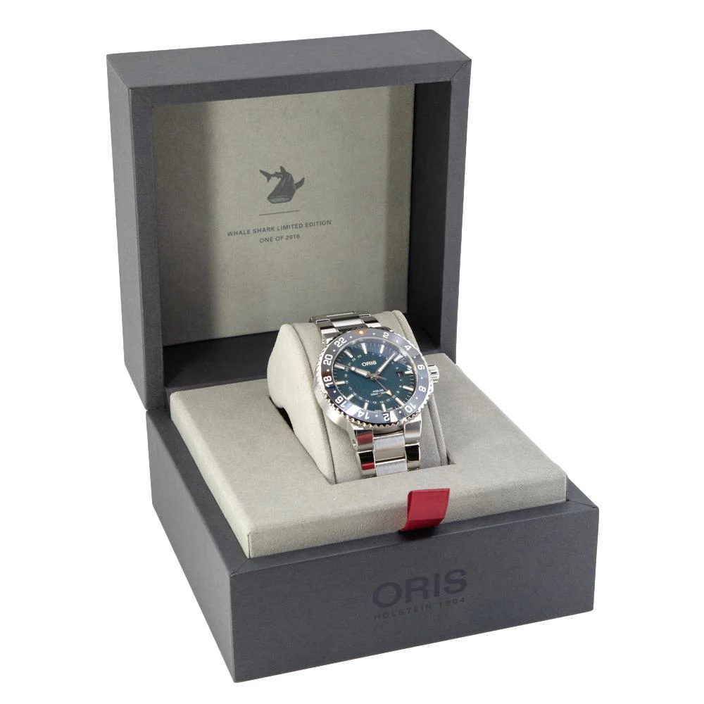 Oris 01 798 7754 4175-Set GMT Whale Shark Lt.Ed Watch - Image 9