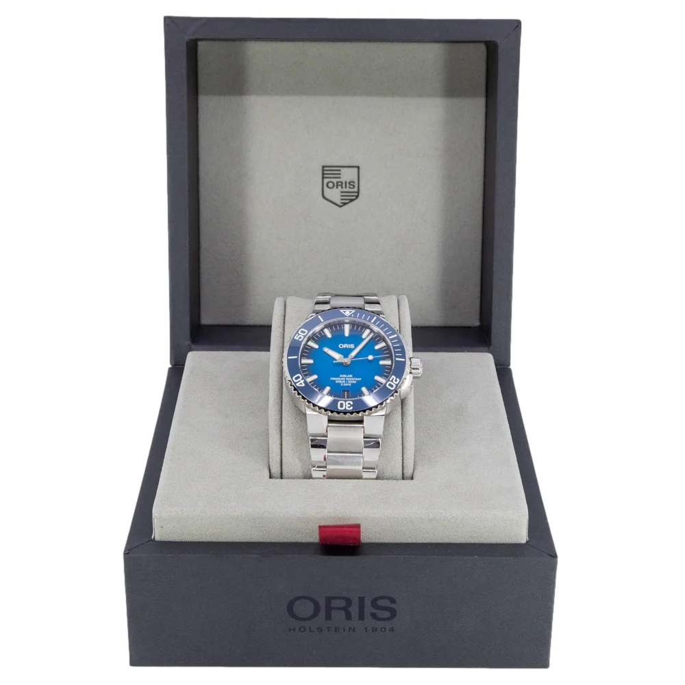 Oris Men's 01 400 7763 4135-07 8 24 09PEB Aquis Date Auto - Image 8