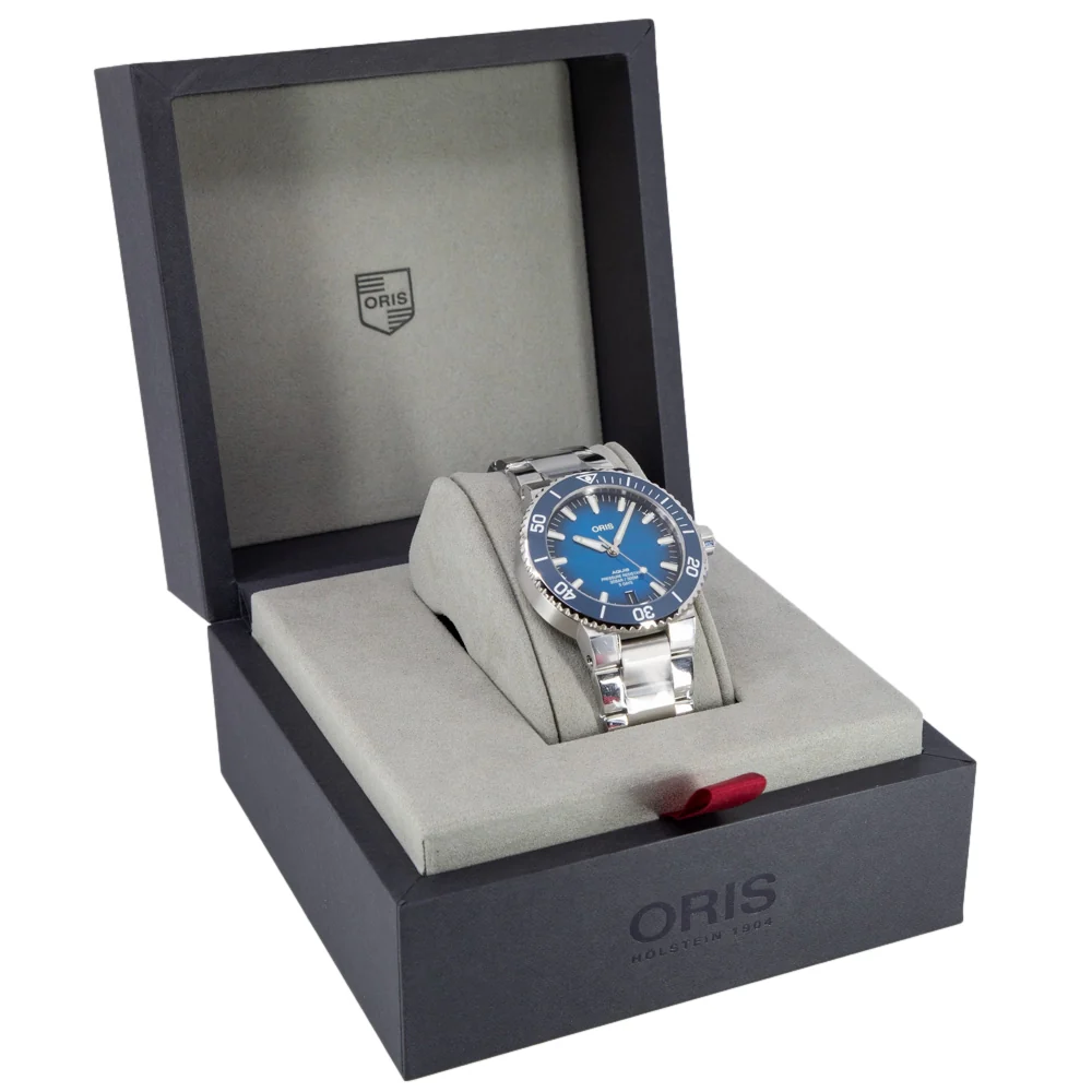 Oris Men's 01 400 7763 4135-07 8 24 09PEB Aquis Date Auto - Image 9
