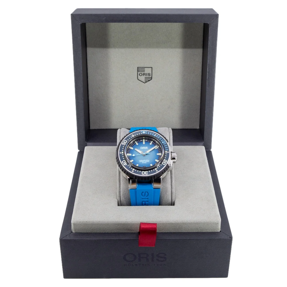 Oris Men's 01 400 7777 7155-Set Aquis Pro 4000m 49.5mm Auto - Image 8