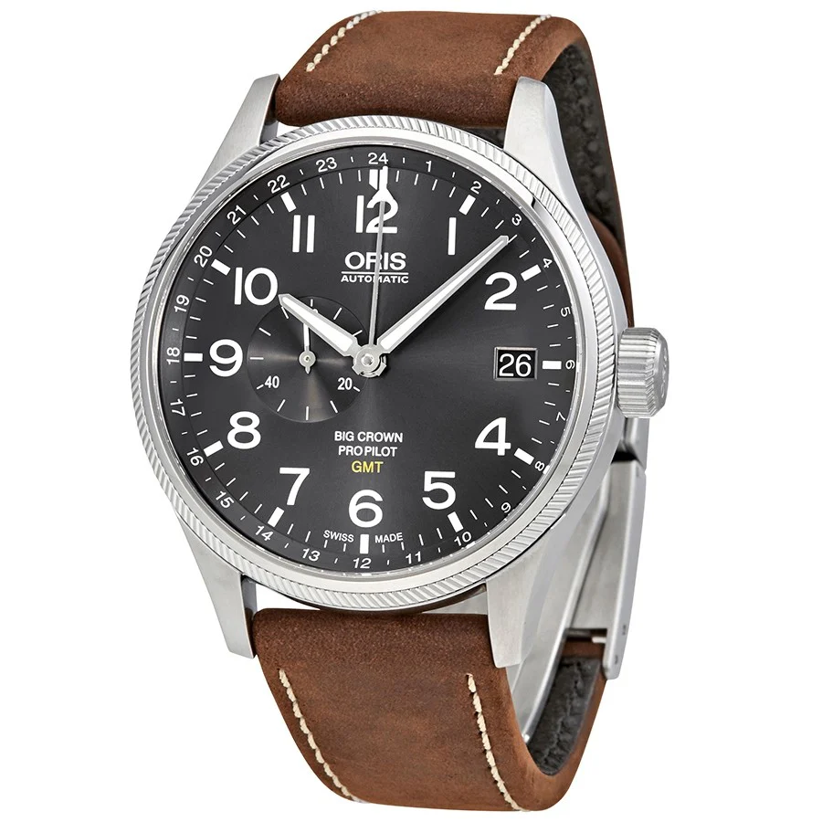 Oris Men's 01 748 7710 4063-07 5 22 05FC Big Crown GMT Watch