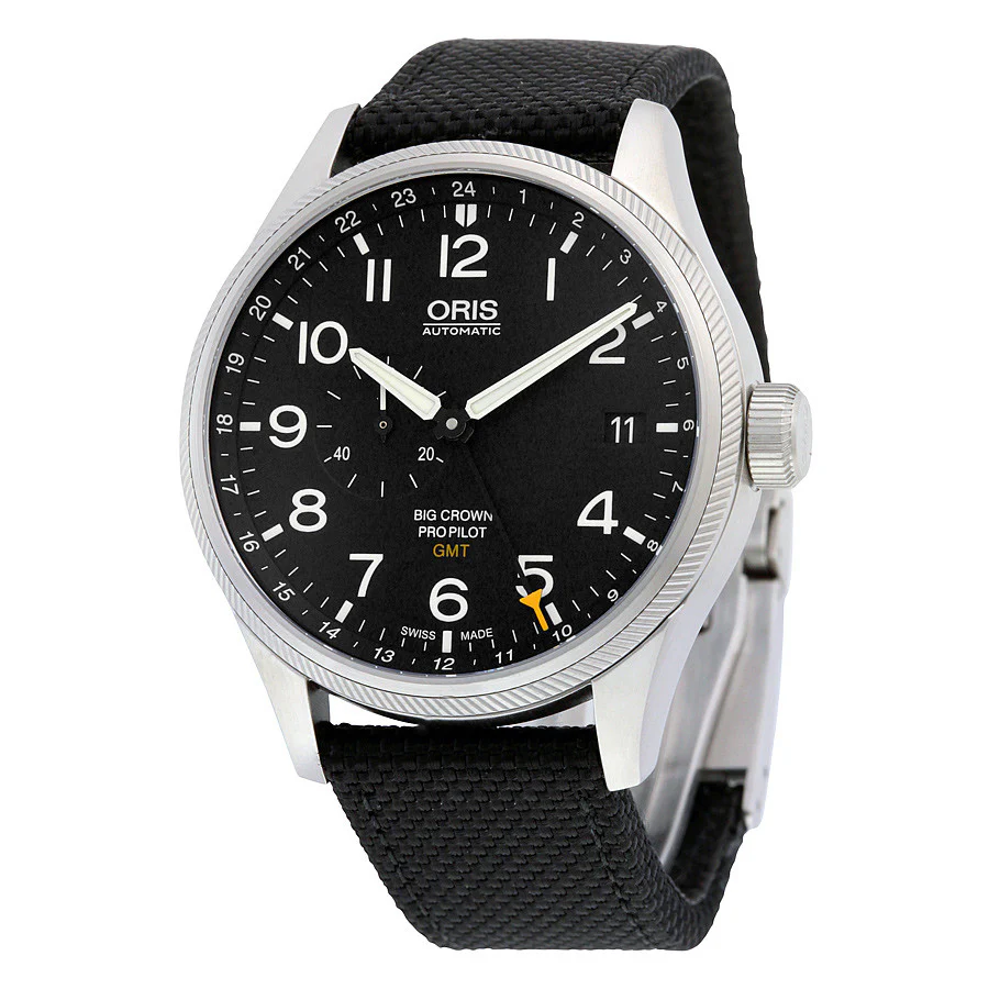 Oris Men's 01748 7710 4164-07 5 22 15FC Big Crown GMT Watch