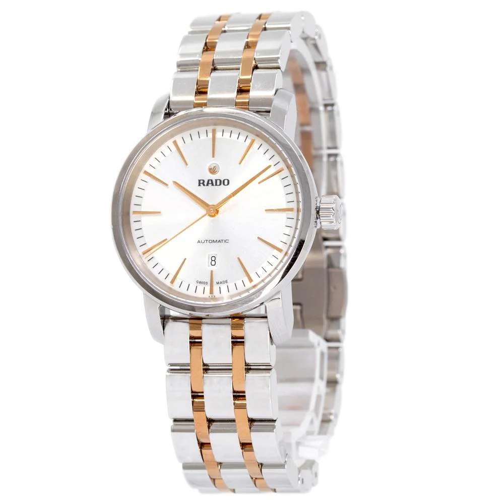 Rado Ladies R14050103 Diamaster Two-Tone Silver Dial Watch