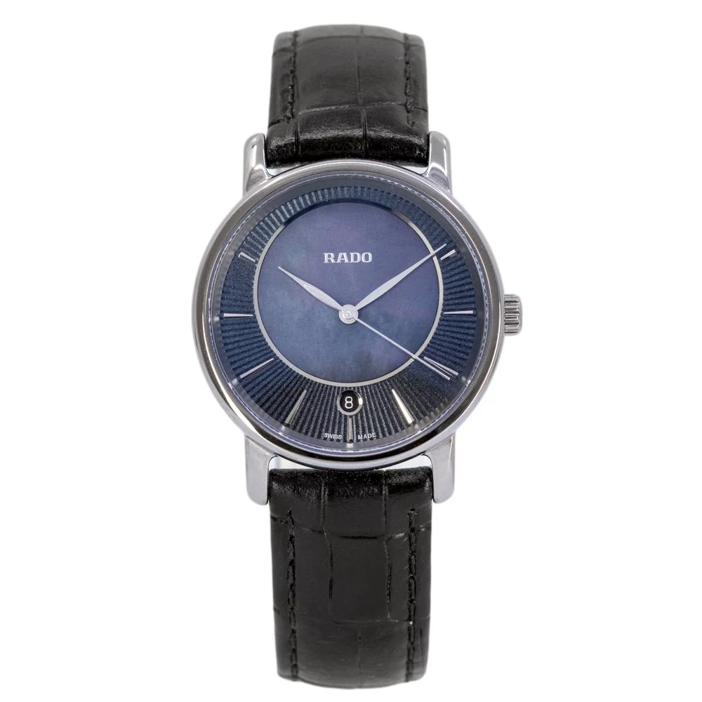 Rado Ladies R14064915 Diamaster Blue Dial Watch - Image 2