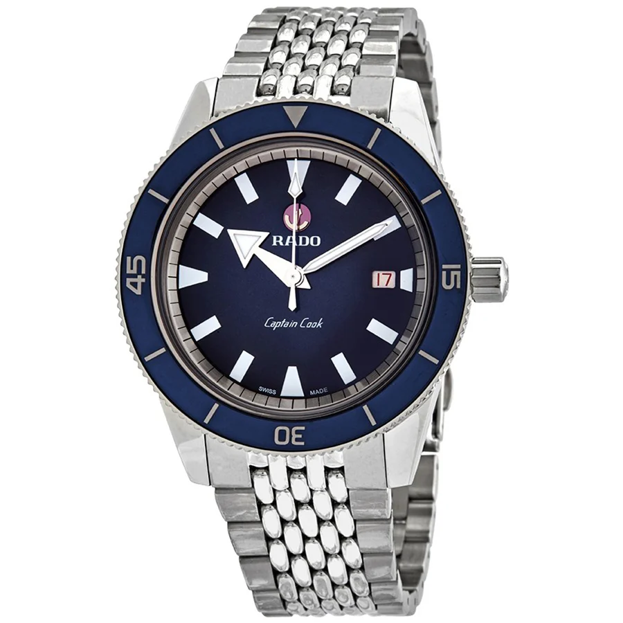 Rado Men's R32505203 Captain Cook Auto Blue Dial Watch