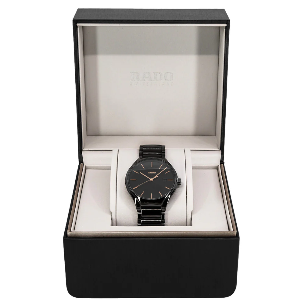 Rado Unisex R27238162 True Round Black Ceramic Quartz - Image 8