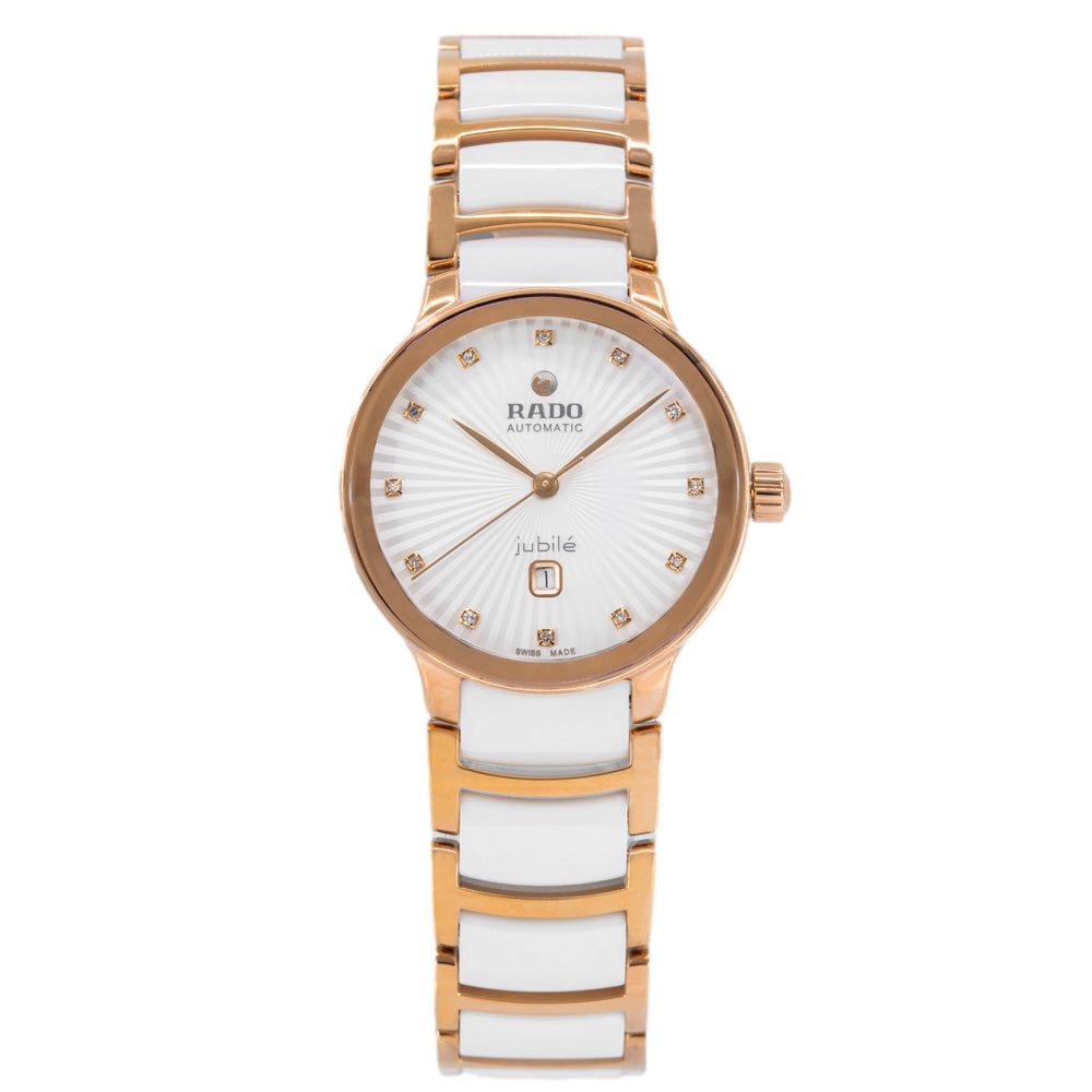 Rado Women's R30019744 Centrix White Dial Diamonds Automatic - Image 3