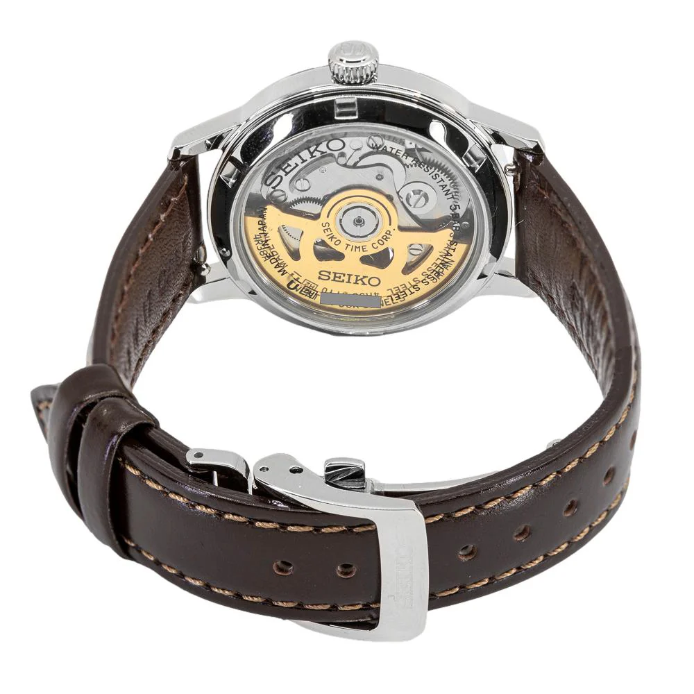Seiko Ladies SSA783J1 Presage Brown Dial Watch - Image 4