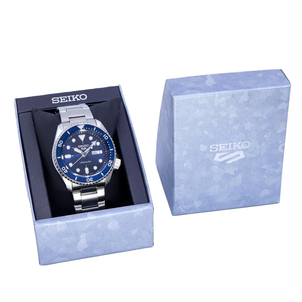 Seiko Men's 5 Sports SRPD51K1 Blue Dial Watch - Image 6