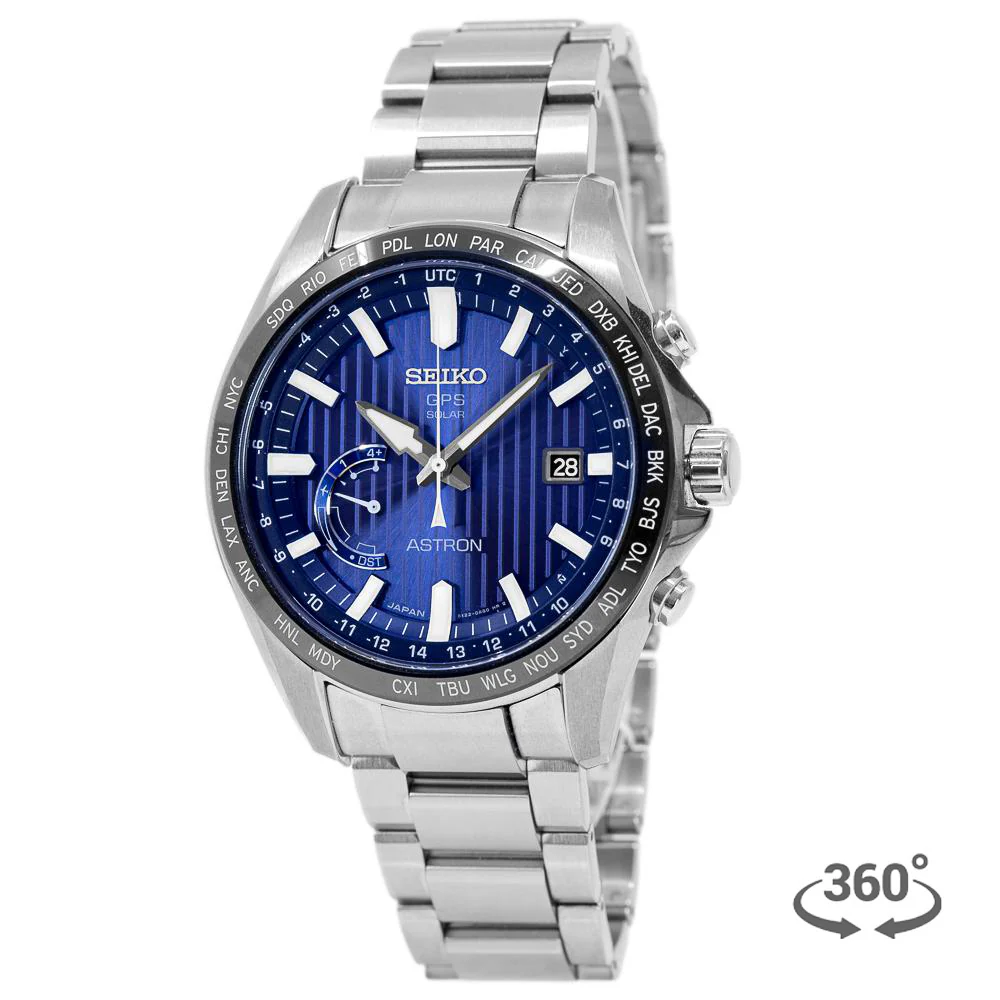 Seiko Men's ASTRON SSE159J1 GSP Solar World Time Watch