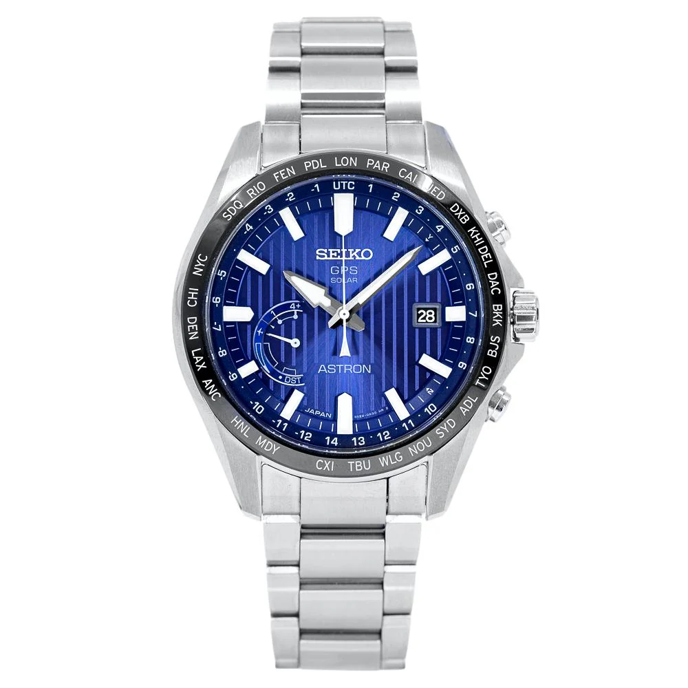 Seiko Men's ASTRON SSE159J1 GSP Solar World Time Watch - Image 3