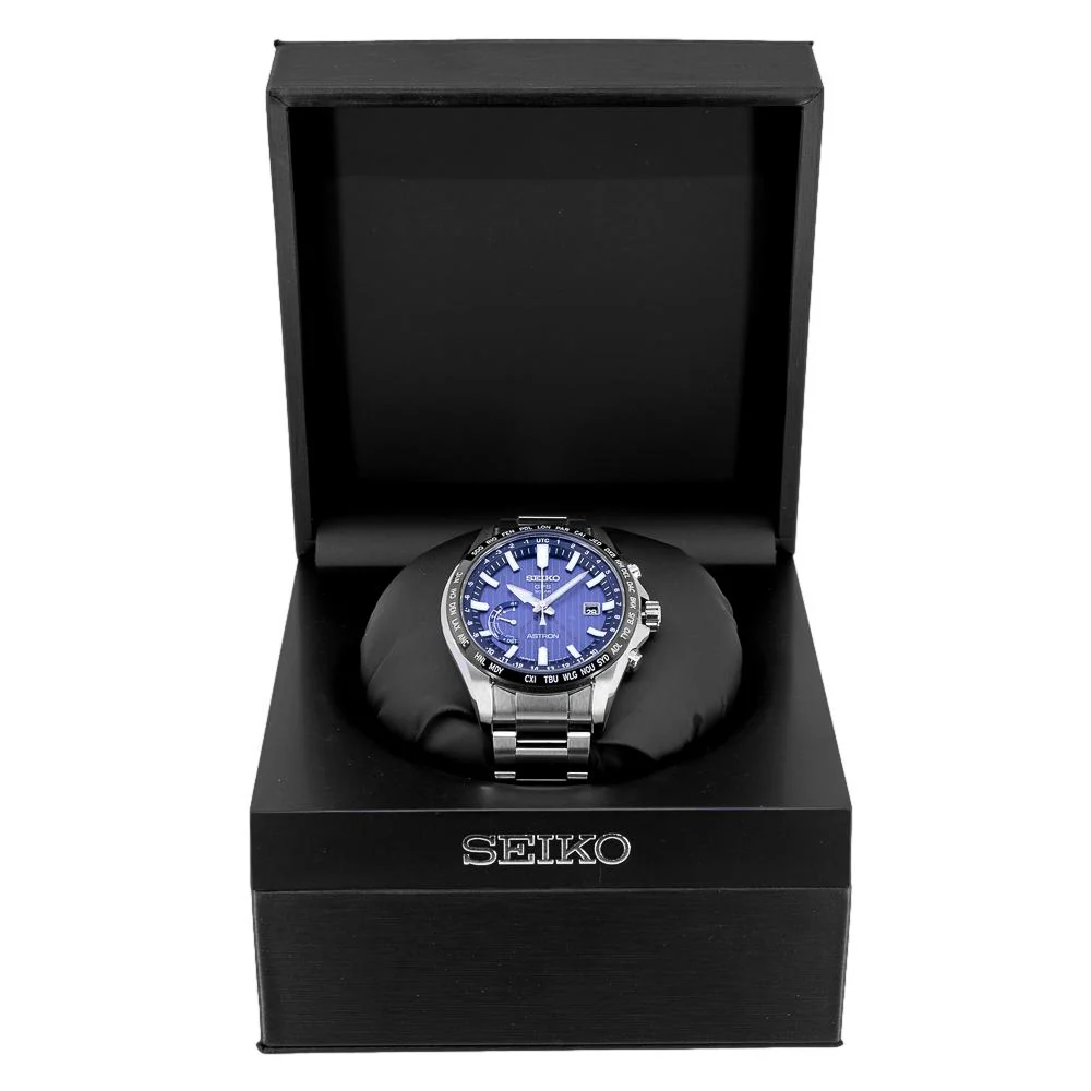 Seiko Men's ASTRON SSE159J1 GSP Solar World Time Watch - Image 8